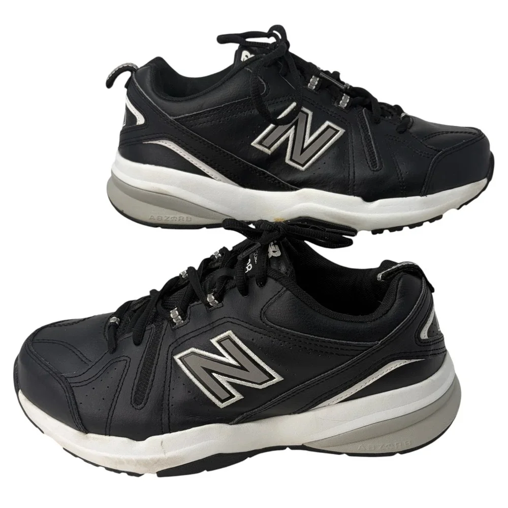 New Balance 608v5 MX608RB5 Mens 7 4E Extra Wide Black Leather Training Shoes